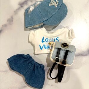 Labubu outfit clothing set. Luxury, gorgeous. 4 piece set. V3 size